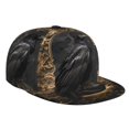 thumbnail image 1 of Zufioo Gothic Raven Portrait Print Flat Brim Baseball Cap, Sun Protection, Sweat Absorption, Adjustable Sports Cap, Suitable for Men and Women in All Seasons, 1 of 7