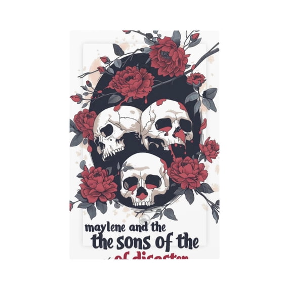 Zufioo Gothic Skulls And Roses Print Switch Wall Plate, Dustproof and Heat-resistant Decorative Wall Switch Cover, Suitable for Residential and Commercial Areas-Mid-size