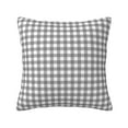 Zufioo Gray Checkboard Decorative Throw Pillow Covers Home Decor,Sham