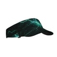 thumbnail image 1 of Zufioo Green Lightning Flash Print Adult Hollow Hat, Sun Protection Sports Hat - Sweat-absorbent, Adjustable Velcro Style, Unisex, Suitable for Outdoors, 1 of 7