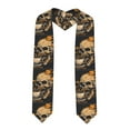 thumbnail image 1 of Zufioo Grim Coffee Skull Print Graduation Shawl Ribbon, Graduation Ribbon for Male and Female Graduates-Sharp Corner, 1 of 7