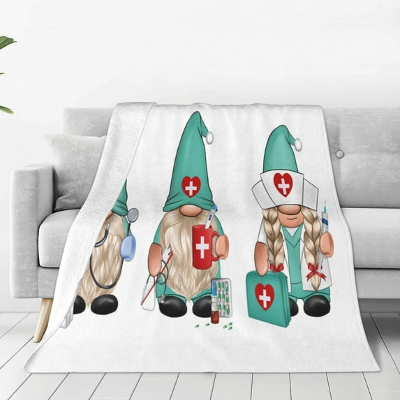 Zufioo Guomei doctor Fleece Blanket Queen Size,Plush Bed Blanket,Ultra Soft Throw Blanket,Plush Fuzzy Cozy Blanket Perfect for Bed,Couch-40"x30"