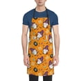thumbnail image 1 of Zufioo Halloween Witches Gnome Print Adult Waterproof Apron, Cooking Apron, Flower Arranging and Painting Apron-Adjustable Straps, with Pockets, Kitchen Supplies-One Size, 1 of 9