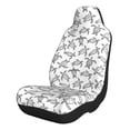 thumbnail image 1 of Zufioo Hand Drawn Turtle Print Car Seat Protectors, SUV, Truck, Van Seat Covers - Strap Design, High Elasticity and Dustproof, Car Interior Protectors Auto Parts-2 PCS, 1 of 9