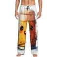 Zufioo Happy Beer Mug Illustration Mens Pajama Pants Sleep & Lounge