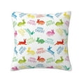 Zufioo Happy Easter Rabbit Decorative Throw Pillow Covers Home Decor