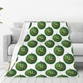 Zufioo Happy Watermelon Fleece Blanket Queen Size,Plush Bed Blanket