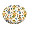 thumbnail image 1 of Zufioo Harvest Scarecrow Pattern Print Round Bar Chair Cushion Cover, Elastic Round Stool Protector, Dustproof and Non-slip Bar Kitchen Restaurant Chair Mat-12 inch, 1 of 7
