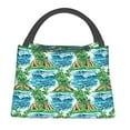 Zufioo Hawaii Palms Insulated Reusable Grocery Bags,Cooler Bag,Food