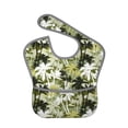 thumbnail image 1 of Zufioo Hawaii Palms Print Toddler Adjustable Waterproof Bib, 11.6x15 Inch Feeding Bib Suitable for 6-24 Month Babies, 1 of 8