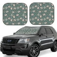 thumbnail image 1 of Zufioo Hedgehogs and Flowers Print Folding Car Windshield Sun Visor, Anti-ultraviolet Sun Visor, Suitable for Trucks, Vans Car Accessories-Medium, 1 of 6
