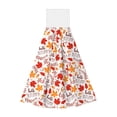 thumbnail image 1 of Zufioo Hello Autumn Maple Leaf Print Coral Fleece Velcro Hand Towel, Hangable Absorbent Hand Towel, Suitable for Kitchen, Bathroom Household Items, 1 of 7