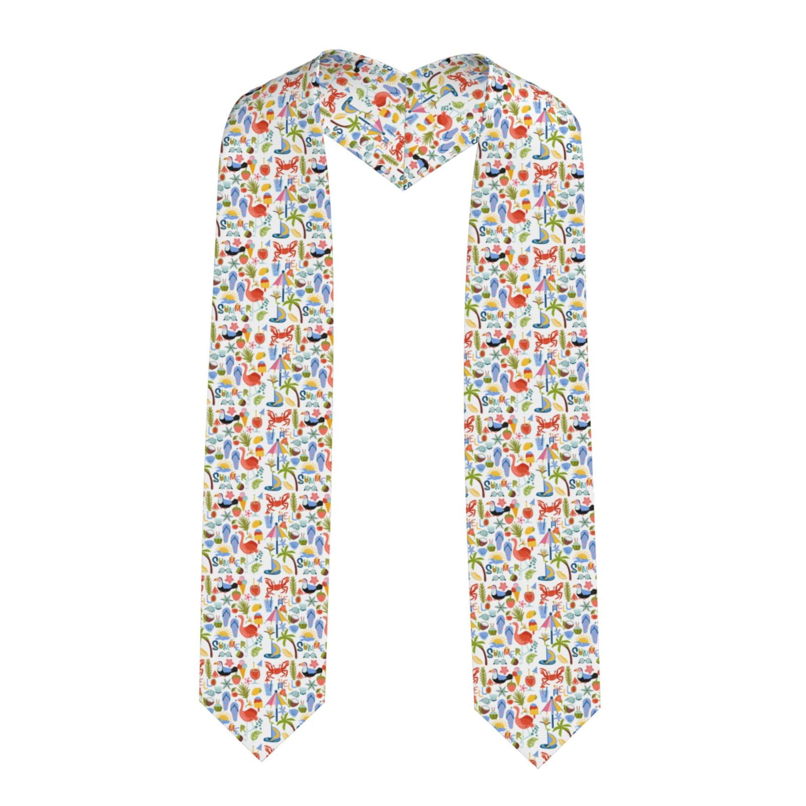 Zufioo Hello Summer2 Print Graduation Shawl Ribbon, Graduation Ribbon ...