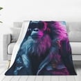 Zufioo HipHop Glasses Gorilla Fleece Blanket Queen Size,Plush Bed