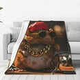 Zufioo HipHop Guinea Pig. Fleece Blanket Queen Size,Plush Bed Blanket