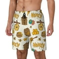 Zufioo And Honey Mens Swimsuit Trunks with Compression Liner