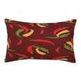 thumbnail image 1 of Zufioo Hot Chili Print Double-sided Plush Pillow Cover,Decorative Pillow Protector without Pillow Core, Suitable for Sofa, Bedroom, Car-20"x30", 1 of 6