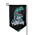 thumbnail image 1 of Zufioo Hungry Tyrannosaurus Print Garden Decoration Flags, Sun-resistant and Wrinkle-resistant Flags, Balcony, Terrace, Garden Decorations, Home Decorations-One Size, 1 of 7