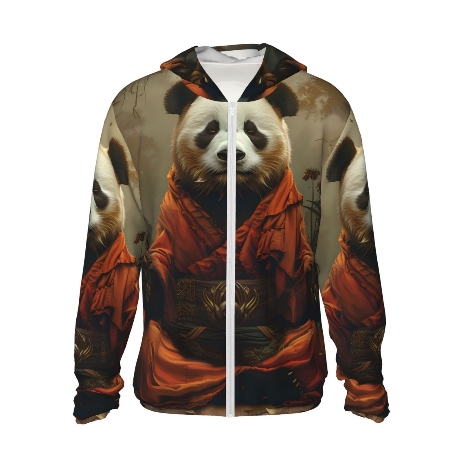 Zufioo Jungle Meditating Panda Sun Shirt for men and women,Sun Hoodie