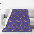 Zufioo Labrador Retriever Dog Fleece Blanket Queen Size,Plush Bed