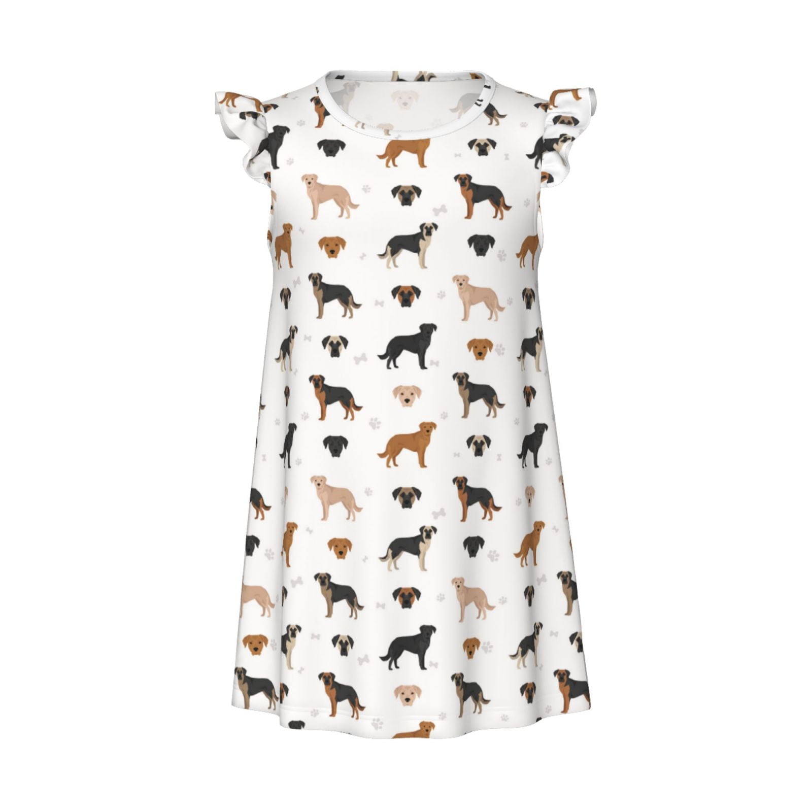 Zufioo Labrador Retriever Dog Girls Nightgowns Toddler Girl Pajamas