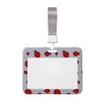 thumbnail image 1 of Zufioo Ladybug Print Work Badge Protective Case, Waterproof Lanyard, Badge Transparent Clip, Suitable for Induction Card Badge Swipe Credit Card, 1 of 7