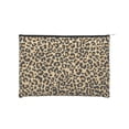 thumbnail image 1 of Zufioo Leopard Print Print DuPont Paper Portable Toiletry Bag, 8.9x6.5 inch Zippered Hand-held Paper Cosmetic Bag Storage Tool Kit, 1 of 7