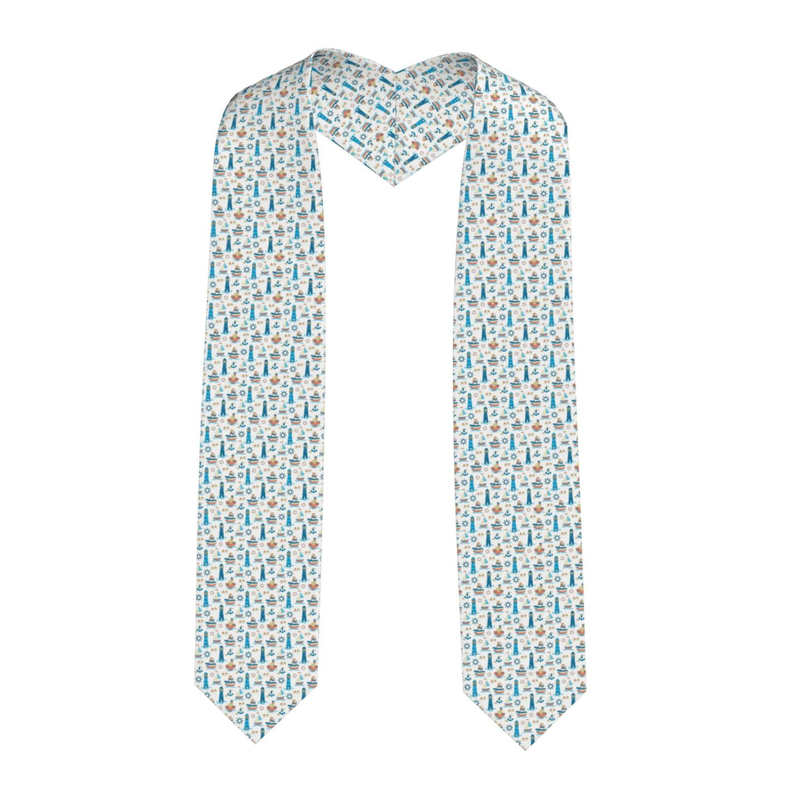 Zufioo Lighthouse And Sea Print Graduation Shawl Ribbon, Graduation ...