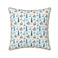 thumbnail image 1 of Zufioo Lighthouse And Sea Print Velvet Border Throw Pillow Cover, Zipper Throw Pillow Protector for Cushions Sofa Bedroom Home Decorations-16"x16", 1 of 8