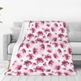 thumbnail image 1 of Zufioo Lilies Flowers Fleece Blanket Queen Size,Plush Bed Blanket,Ultra Soft Throw Blanket,Plush Fuzzy Cozy Blanket Perfect for Bed,Couch-40"x30", 1 of 7
