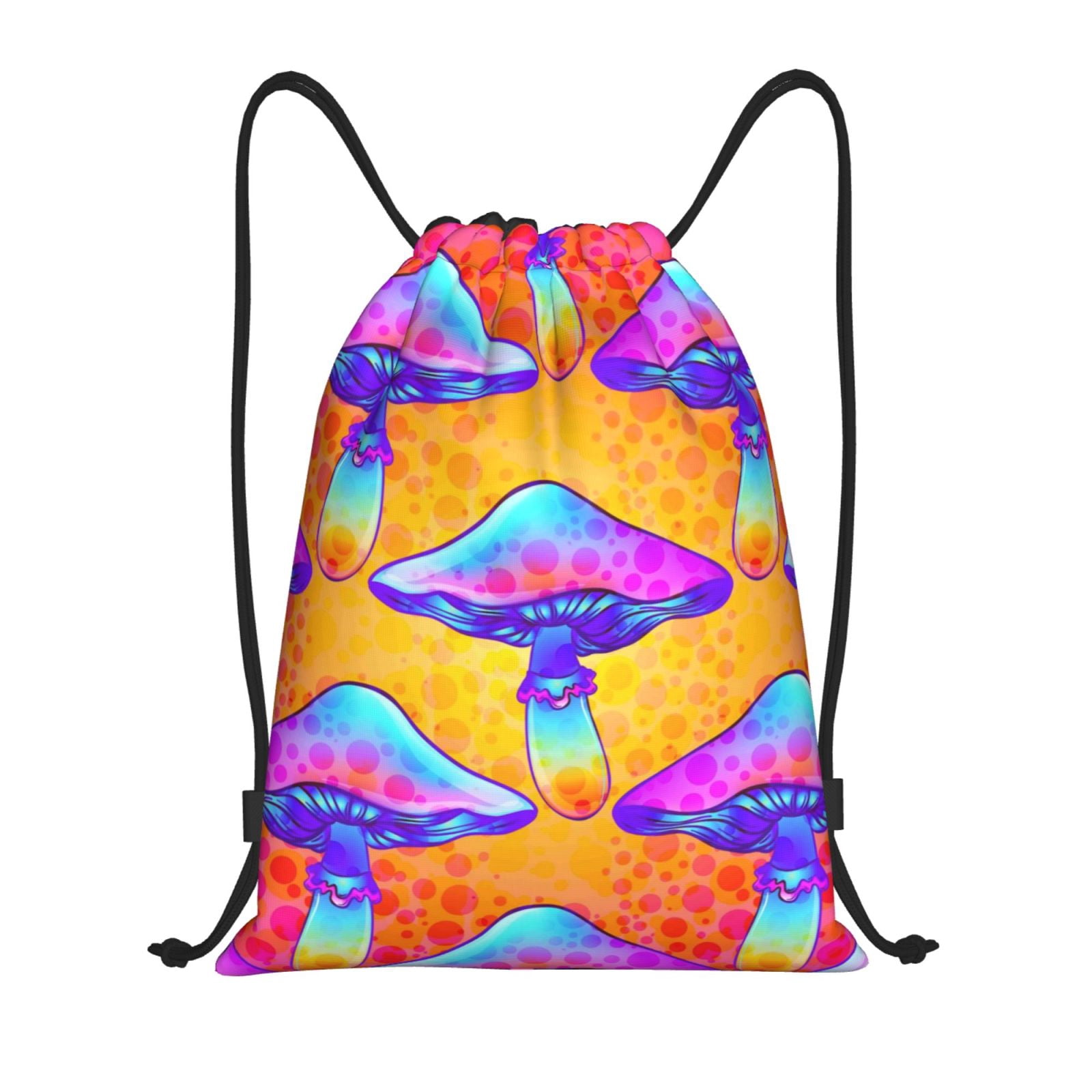 Zufioo Magic Mushrooms Sports Cinch Sack Gym String Bags Machine ...
