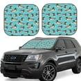 thumbnail image 1 of Zufioo Mallard Ducks Swimming In The Lake Print Folding Car Windshield Sun Visor, Anti-ultraviolet Sun Visor, Suitable for Trucks, Vans Car Accessories-Medium, 1 of 6