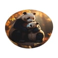 thumbnail image 1 of Zufioo Maple Forest Panda Print Round Bar Chair Cushion Cover, Elastic Round Stool Protector, Dustproof and Non-slip Bar Kitchen Restaurant Chair Mat-12 inch, 1 of 7