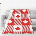 Zufioo Maple Leaves1 Fleece Blanket Queen Size,Plush Bed Blanket,Ultra