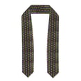 thumbnail image 1 of Zufioo Mardi Gras Shiny Green Purple Print Graduation Shawl Ribbon, Graduation Ribbon for Male and Female Graduates-Flattened, 1 of 7