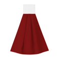 thumbnail image 1 of Zufioo Maroon Print Coral Fleece Velcro Hand Towel, Hangable Absorbent Hand Towel, Suitable for Kitchen, Bathroom Household Items, 1 of 7