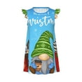 Zufioo Merry Christmas Gnome Girls Nightgowns Toddler Girl Pajamas Soft
