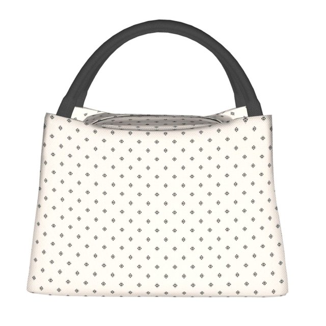 Zufioo Minimalist Crosshatch Dots Insulated Reusable Grocery Bags