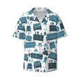thumbnail image 1 of Zufioo Modern Furniture Print Mens Button Down Short Sleeve Shirt,Classic Plaid Shirt,Mens Accessories Fashion Shirt-Small, 1 of 6