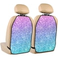 thumbnail image 1 of Zufioo Multicolor Glitter for Car Seat Kick-Proof Storage Pads 2 Pack, Anti-Stain Adjustable Car Seat Protectors for SUV, Jeep, Truck-One Size, 1 of 9