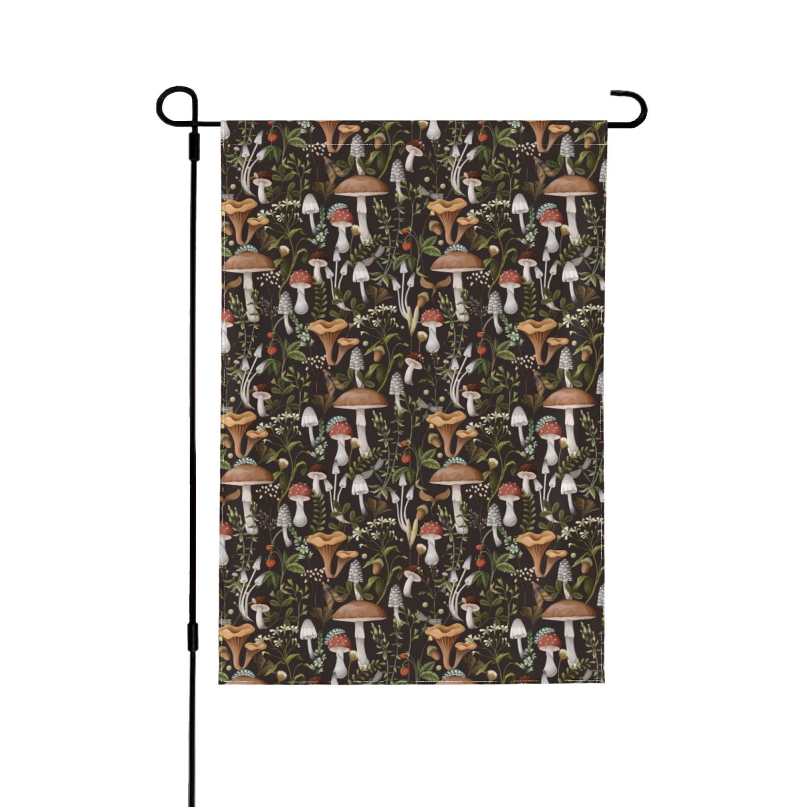 Zufioo Mushroom Garnish Print Double Sided Garden Flag, Outdoor ...