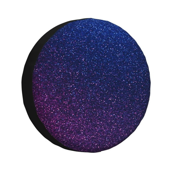 Zufioo Neon Glitter Print Car Tire Dust Cover, Adjustable Tire Protector Cover Anti-UV, Car Accessories for Trucks, SUVs, Vans-17 inch