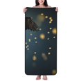 thumbnail image 1 of Zufioo North American Bald Eagle Print Coral Fleece Bath Towel 27x55 Inches, Absorbent and Quick-drying Bath Towel, Suitable for Adults and Children, 1 of 8