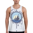 thumbnail image 1 of Zufioo Not All Who Wander Are Lost2 Print Men's Vest, Sleeveless Quick-drying Muscle T-shirt, Suitable for Sports Fitness, Home Leisure Wear-Medium, 1 of 7