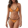 thumbnail image 1 of Zufioo Orange Glitter for Women's Bikini Set,High Elastic Swimsuit and Swim Trunks Two-piece Set-Removable Chest Pad,Strap Style,Pool and Beach Swimwear-XX-Large, 1 of 7