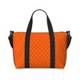 thumbnail image 1 of Zufioo Orange Scales Pattern Hand-held Travel Bag, Waterproof Adjustable Shoulder Strap Crossbody Duffel Bag, Suitable for Work, Short trips, Sports, 1 of 8