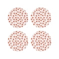 thumbnail image 1 of Zufioo Pastry Print Leather Coaster Set, Decorative PVC Coasters 4-pack - Scald and Stain-resistant, Suitable for Home, Cafes, Restaurants-Round Shape, 1 of 6