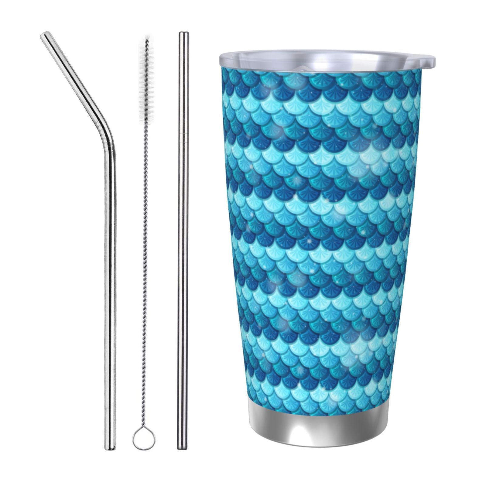 Zufioo Pearlescent Scales Print 20OZ Stainless Steel Car Cup, Direct ...