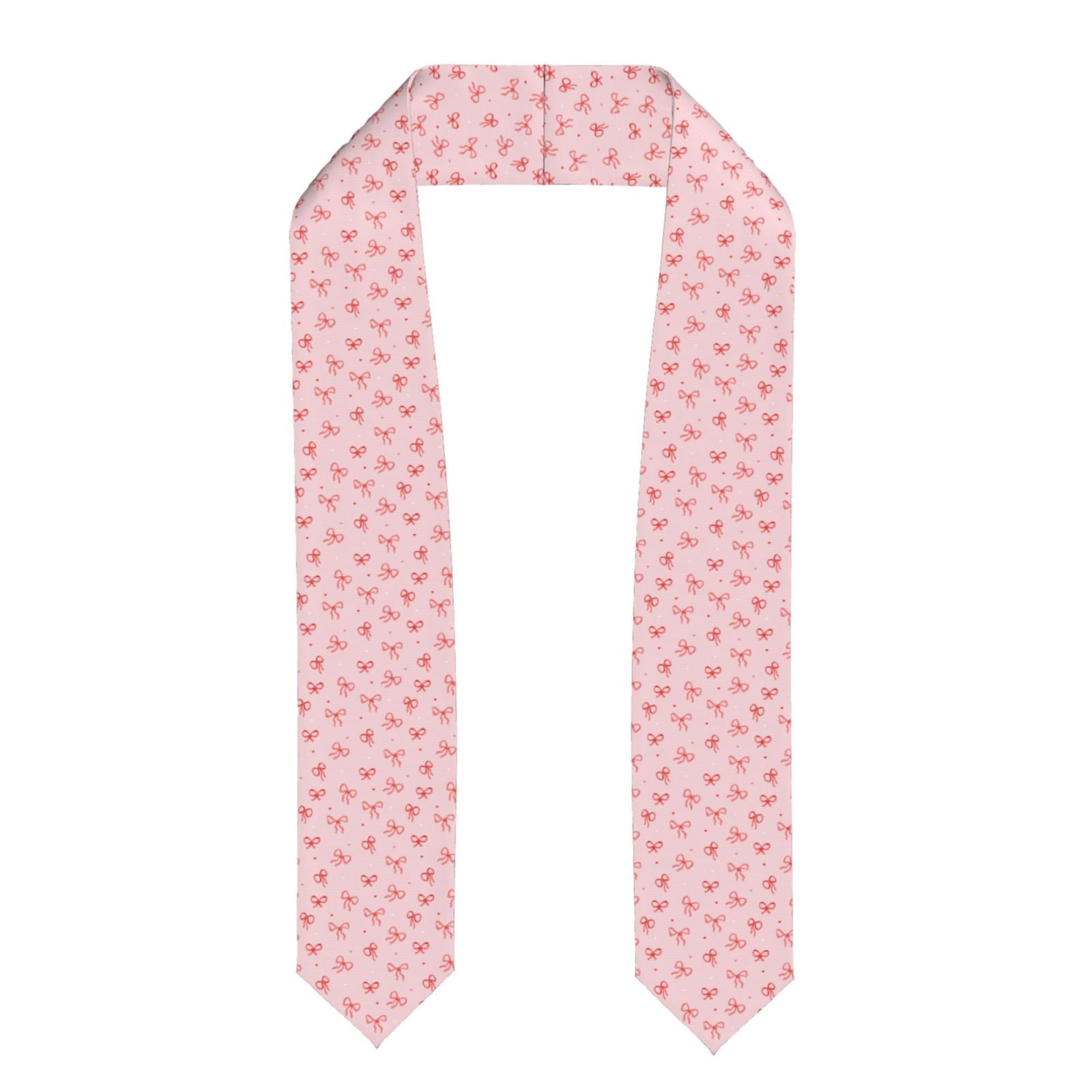 Zufioo Pink Bows1 Print Graduation Shawl Ribbon, Graduation Ribbon for ...