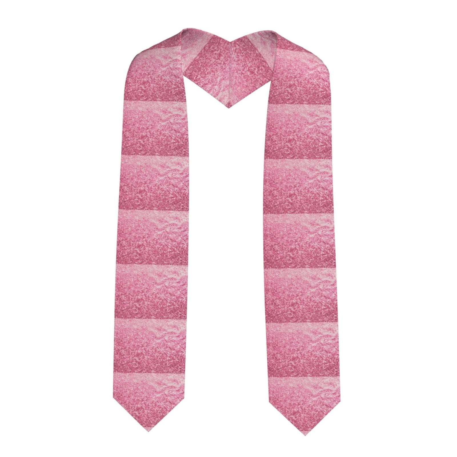 Zufioo Pink Glitter Print Graduation Shawl Ribbon, Graduation Ribbon ...